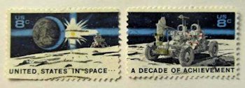 A decade of achievement pair of stamps