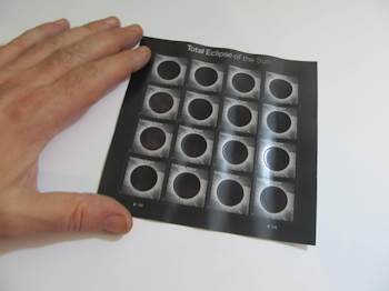 The thermochromic Eclipse Stamps