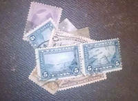 Stamps stuck together