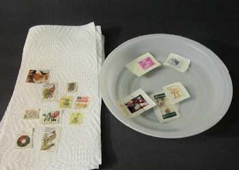 Soaking stamps