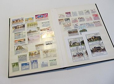 Inside a stock book