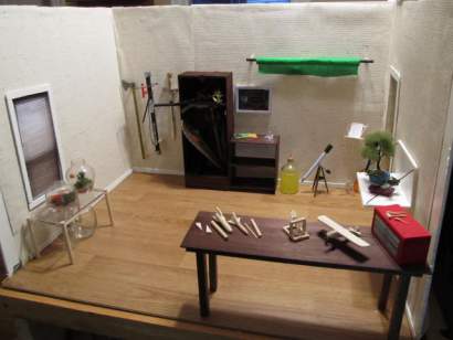One miniature room as a set