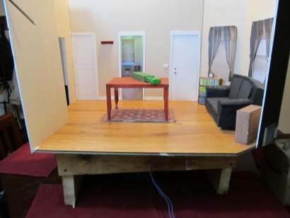 Miniature room as a stop motion set