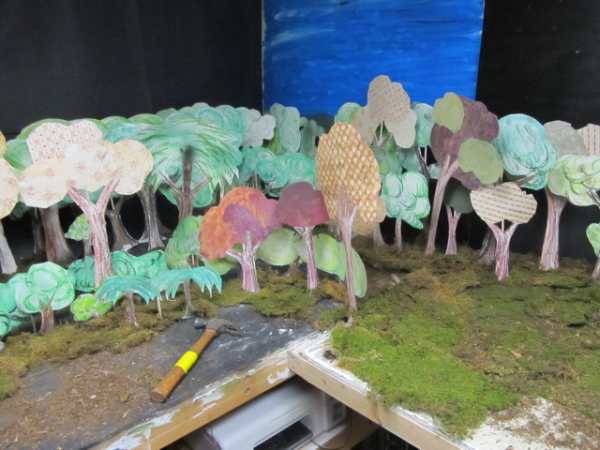 Building the miniature forest