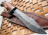 Damascus bowie knife