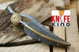 Damascus folding knife