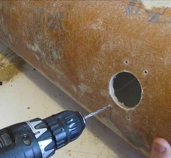 drill for the mount holes