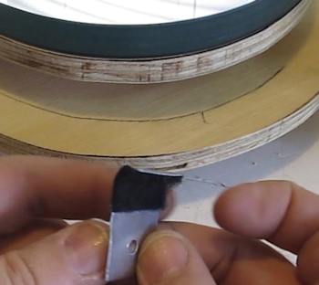 add velcro to protect mirror