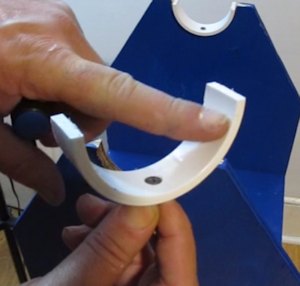 The screw must sit flush