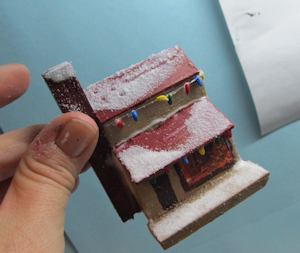 sprinkle snow on the house