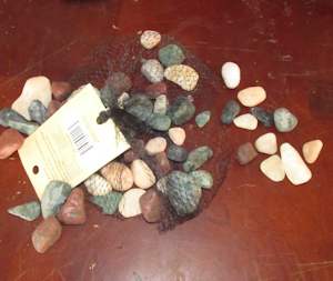 Colored pebbles