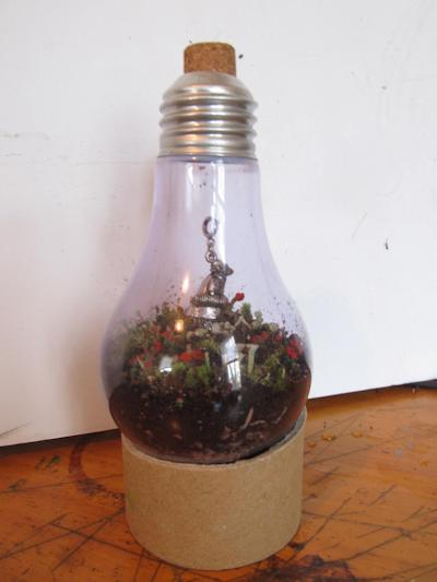 The lightbulb terrarium