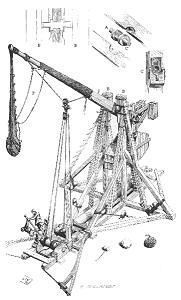 Drawing of trebuchet